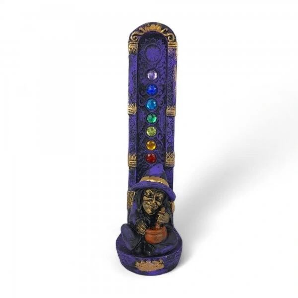 Incensário 7 Chakras Bruxa Com Caldeirão