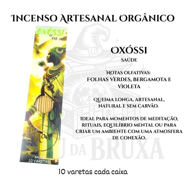Incenso Orgânico Orixás NOA - Natural e vegano com óleos essenciais