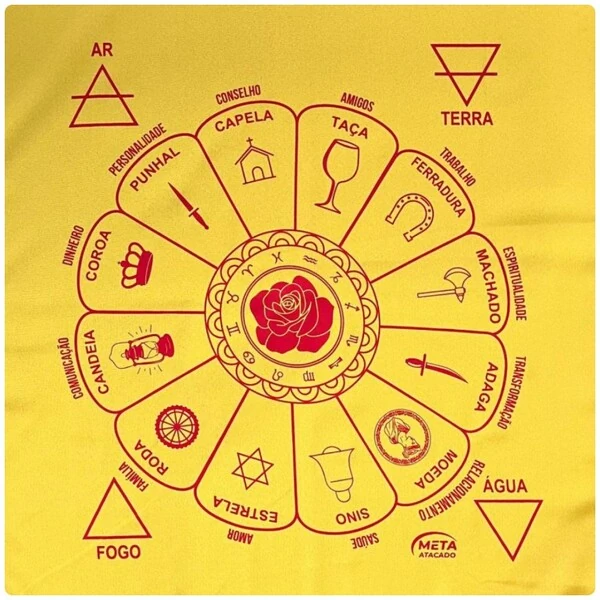 Toalha de Altar Mandala Cigana