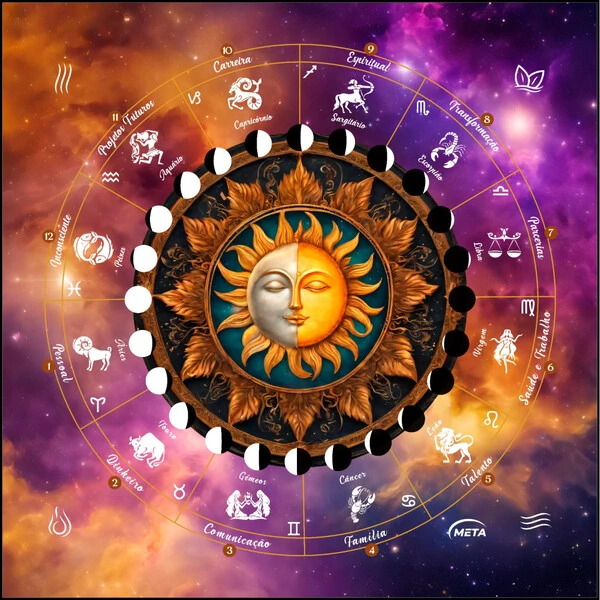 Toalha de Altar Mandala do Zodíaco Astros