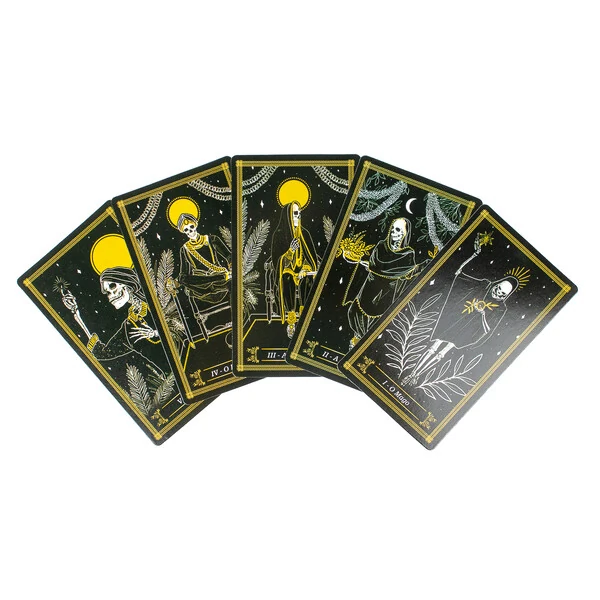 Tradicional Tarot Negro - Arcanos Maiores 22 Cartas Plastificadas