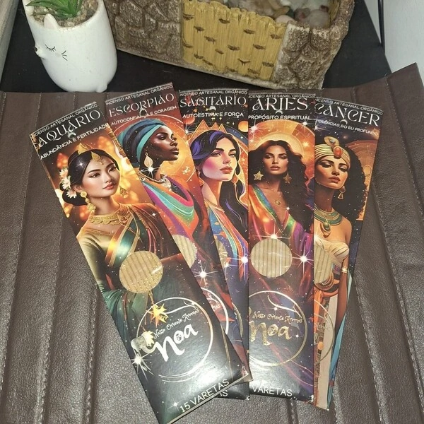 Incenso Orgânico Signos NOA - Natural e vegano com óleos essenciais