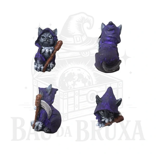 Gato com Foice (Coleção Wicca)