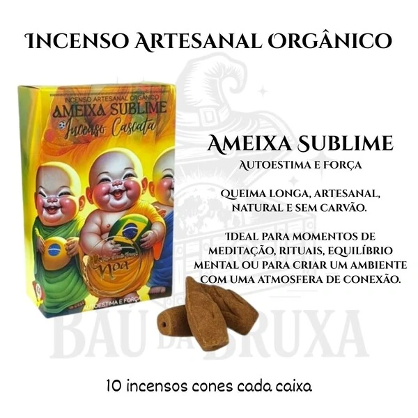 Incenso Cascata dos Monges NOA - Natural e vegano com óleos essenciais
