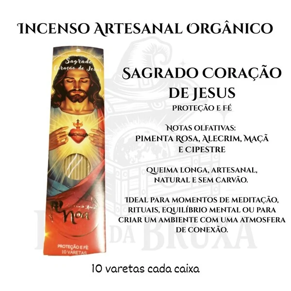 Incenso Orgânico Católicos NOA - Natural e vegano com óleos essenciais