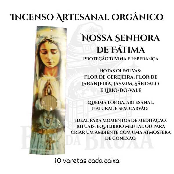 Incenso Orgânico Católicos NOA - Natural e vegano com óleos essenciais