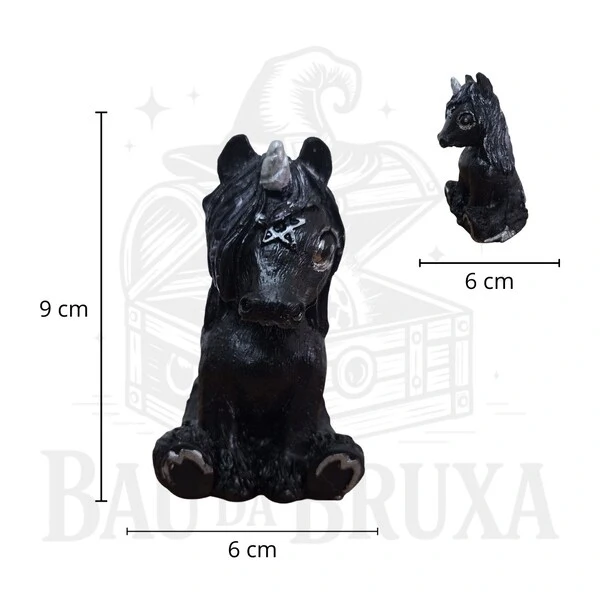 Estatua decorativa de Unicórnio Wicca