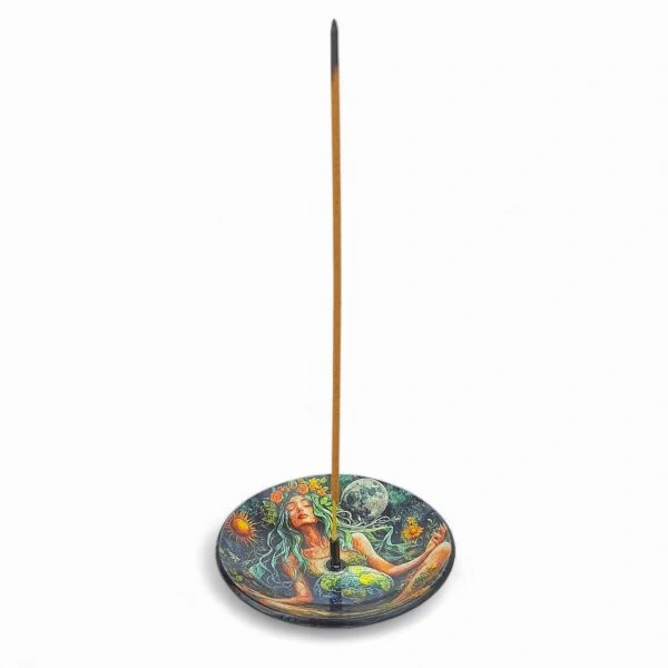 Incensário Gaia Mãe Terra - Pratinho Vidro