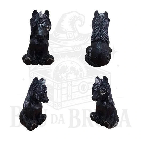 Estatua decorativa de Unicórnio Wicca