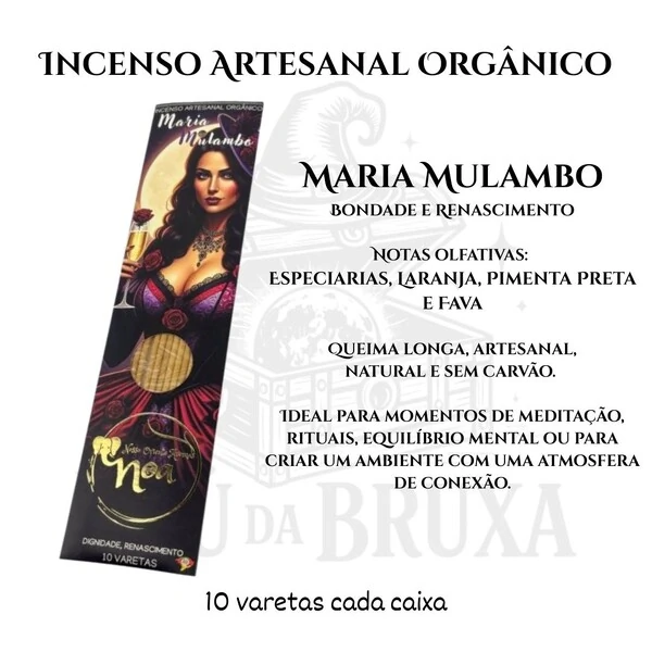 Incenso Orgânico Guardiões NOA - Natural e vegano com óleos essenciais