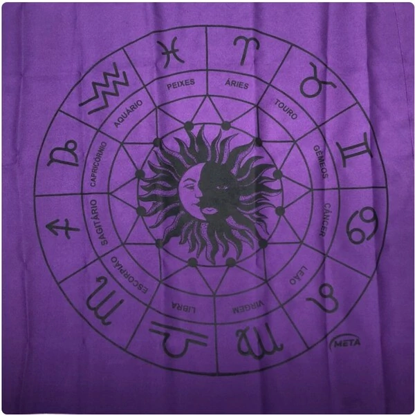 Toalha de Altar Mandala do Zodíaco