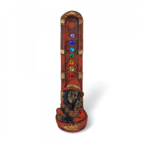 Incensário 7 Chakras Bruxa Com Caldeirão