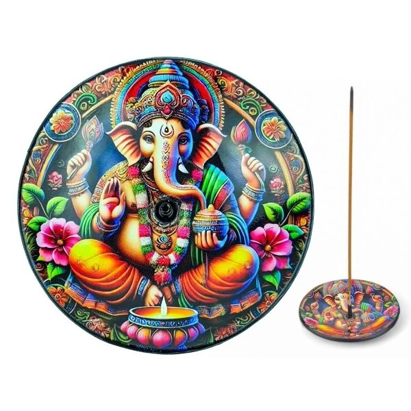 Incensário Ganesha - Pratinho Vidro