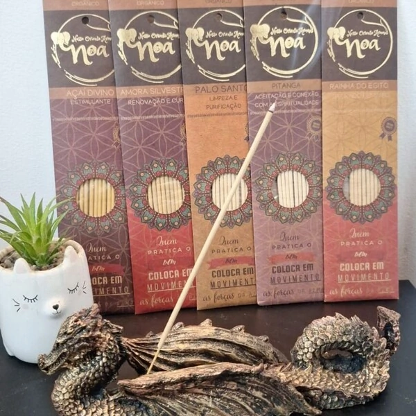 Incenso Artesanal Orgânico NOA - Natural e vegano com óleos essenciais