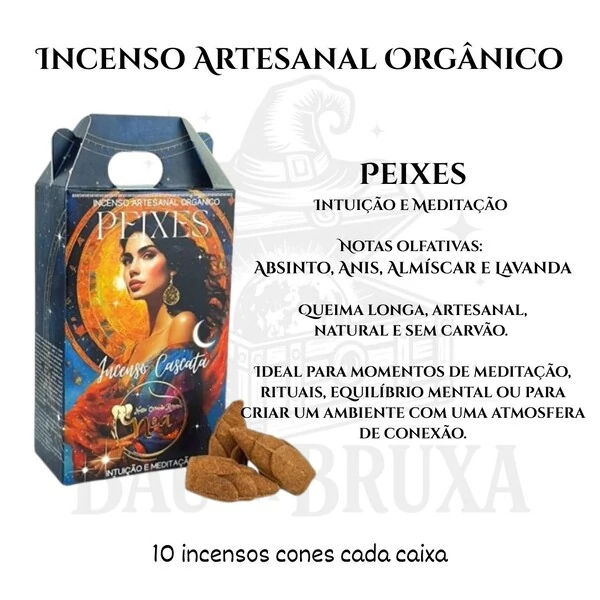 Incenso Cascata dos Signos NOA - Natural e vegano com óleos essenciais