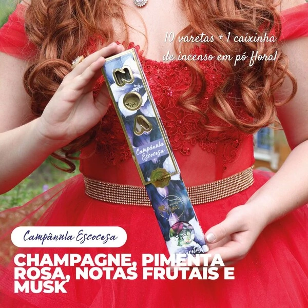 Incenso Orgânico Linha Floral Premium NOA - Natural e vegano com óleos essenciais