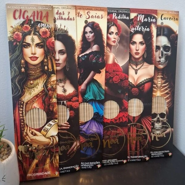 Incenso Orgânico Orixás NOA - Natural e vegano com óleos essenciais