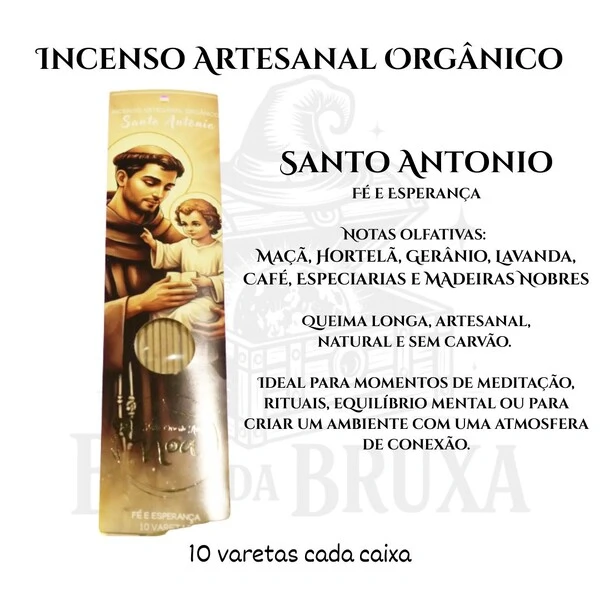 Incenso Orgânico Católicos NOA - Natural e vegano com óleos essenciais