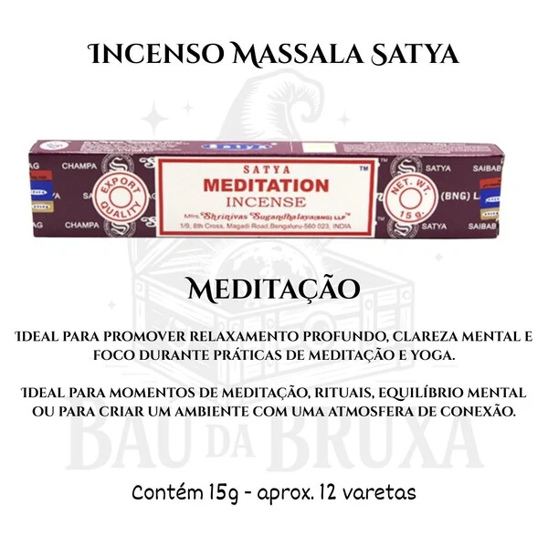 Incenso Indiano Massala da Satya - Aromas marcantes e sofisticados