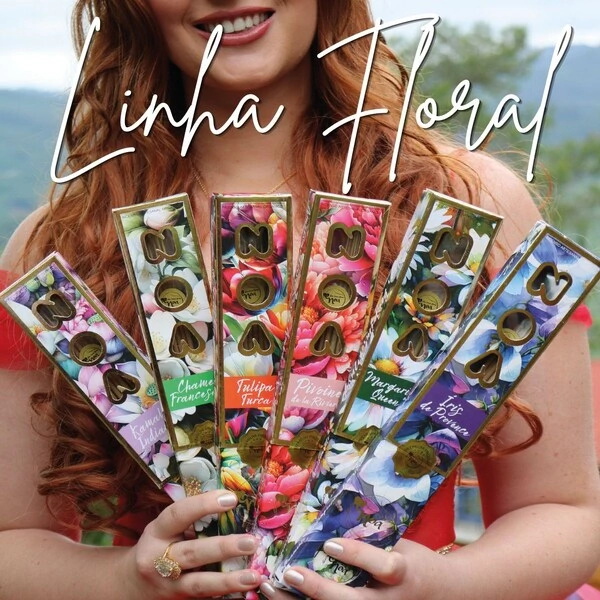 Incenso Orgânico Linha Floral Premium NOA - Natural e vegano com óleos essenciais