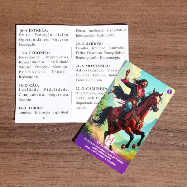 O Intuitivo Baralho Cigano para Iniciantes 36 Cartas com Manual