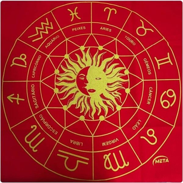 Toalha de Altar Mandala do Zodíaco