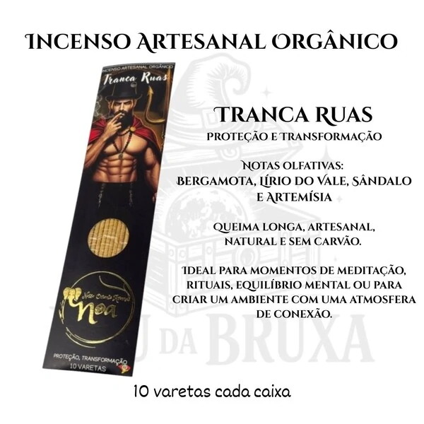 Incenso Orgânico Guardiões NOA - Natural e vegano com óleos essenciais