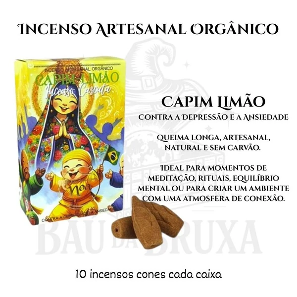 Incenso Cascata dos Monges NOA - Natural e vegano com óleos essenciais