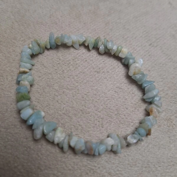 Pulseira Pedra Cascalho - Amazonita