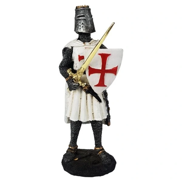 Guerreiro Templário com Espada e Escudo