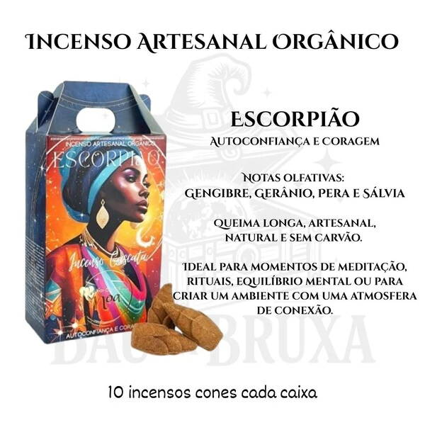 Incenso Cascata dos Signos NOA - Natural e vegano com óleos essenciais