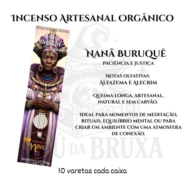 Incenso Orgânico Orixás NOA - Natural e vegano com óleos essenciais