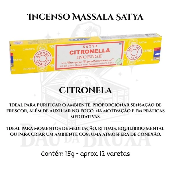 Incenso Indiano Massala da Satya - Aromas marcantes e sofisticados