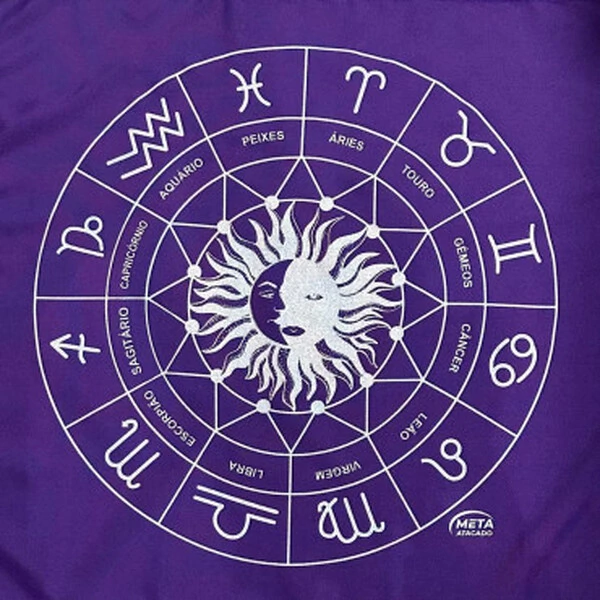 Toalha de Altar Mandala do Zodíaco