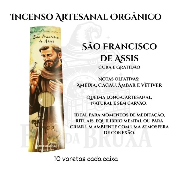 Incenso Orgânico Católicos NOA - Natural e vegano com óleos essenciais
