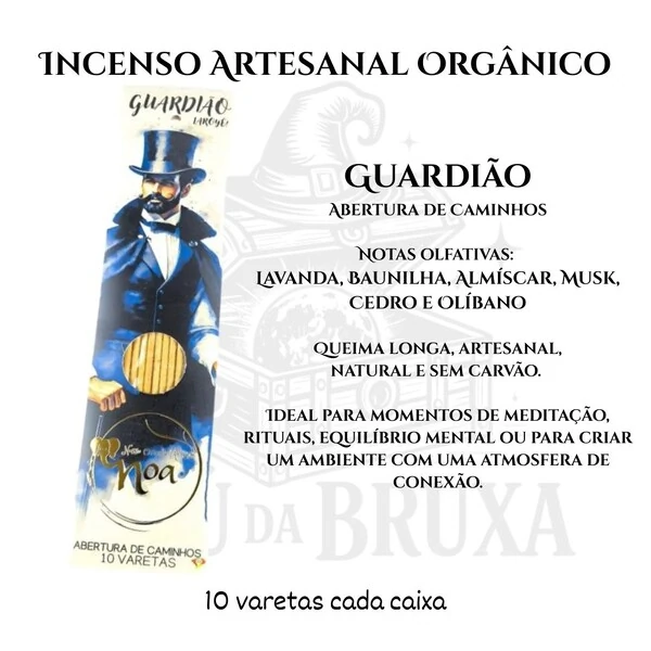 Incenso Orgânico Orixás NOA - Natural e vegano com óleos essenciais