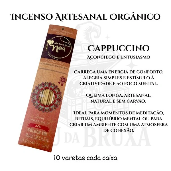 Incenso Artesanal Orgânico NOA - Natural e vegano com óleos essenciais