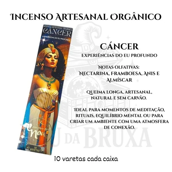 Incenso Orgânico Signos NOA - Natural e vegano com óleos essenciais