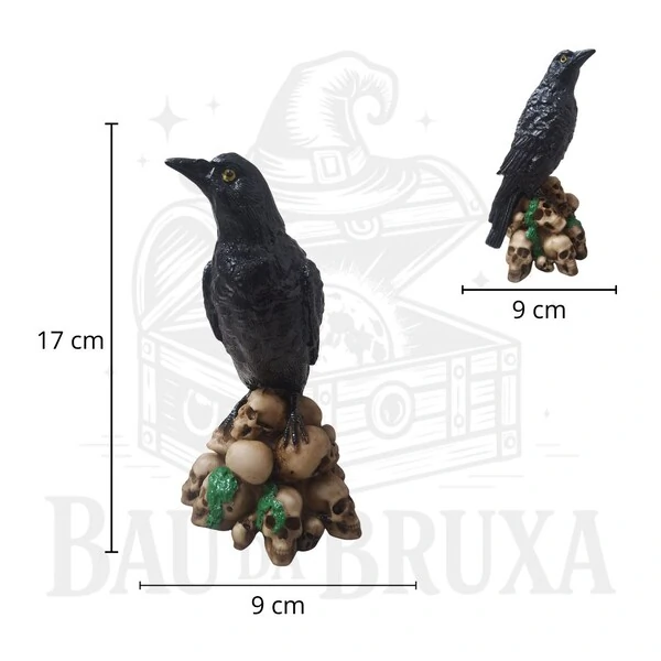 Corvo sobre as Caveiras - Um toque místico ao seu espaço