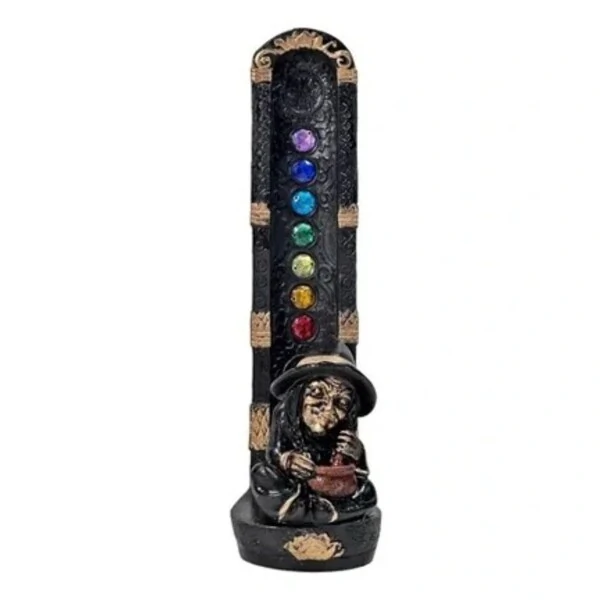 Incensário 7 Chakras Bruxa Com Caldeirão