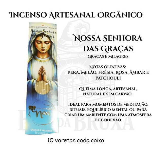 Incenso Orgânico Católicos NOA - Natural e vegano com óleos essenciais