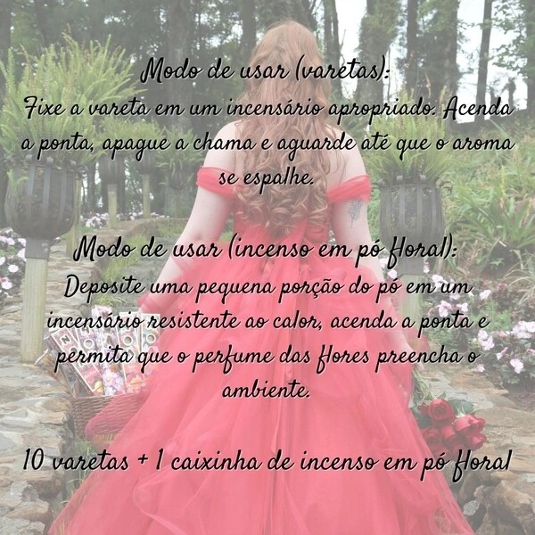 Incenso Orgânico Linha Floral Premium NOA - Natural e vegano com óleos essenciais