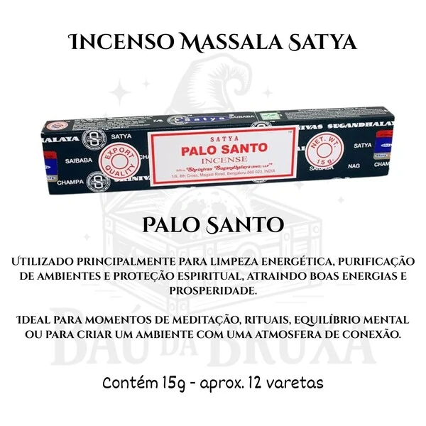 Incenso Indiano Massala da Satya - Aromas marcantes e sofisticados