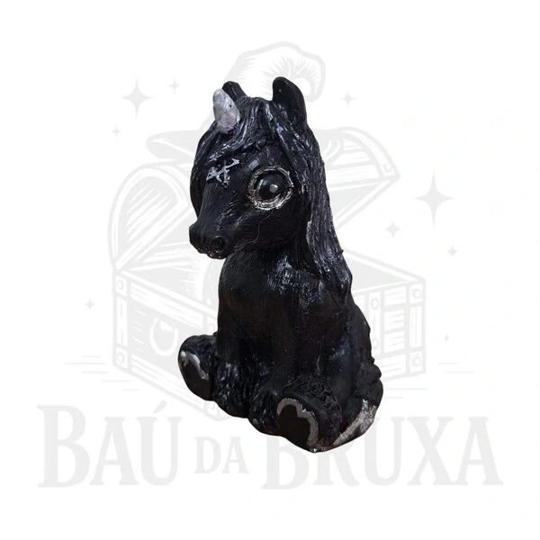 Estatua decorativa de Unicórnio Wicca