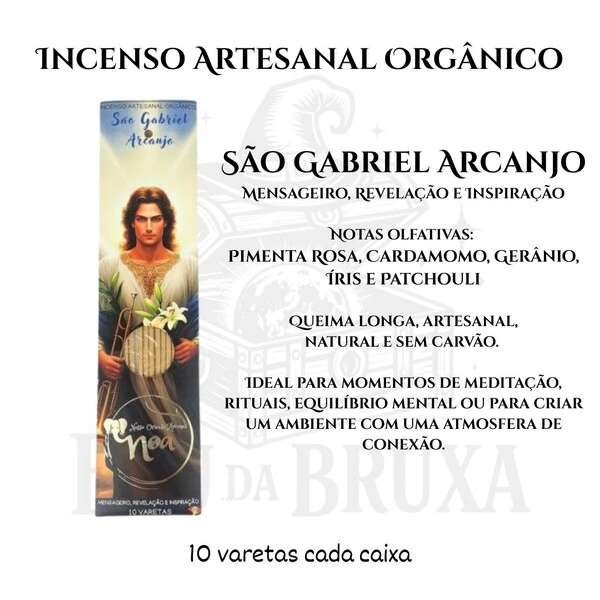 Incenso Orgânico Católicos NOA - Natural e vegano com óleos essenciais