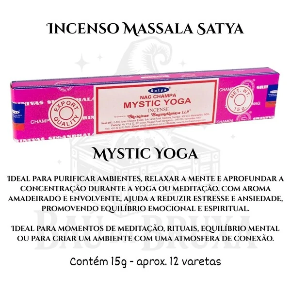 Incenso Indiano Massala da Satya - Aromas marcantes e sofisticados