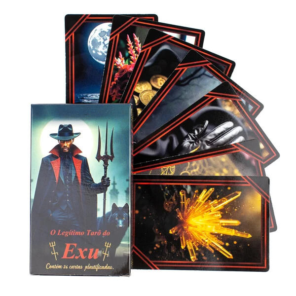 O Legitimo Tarô do Exu Completo e Plastificado 36 Cartas