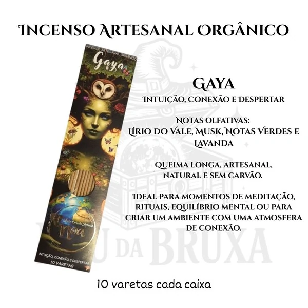 Incenso Orgânico Esotéricos NOA - Natural e vegano com óleos essenciais