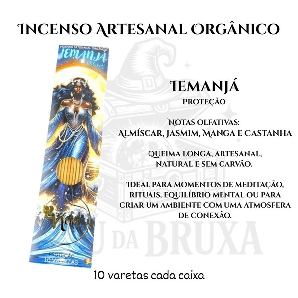 Incenso Orgânico Orixás NOA - Natural e vegano com óleos essenciais