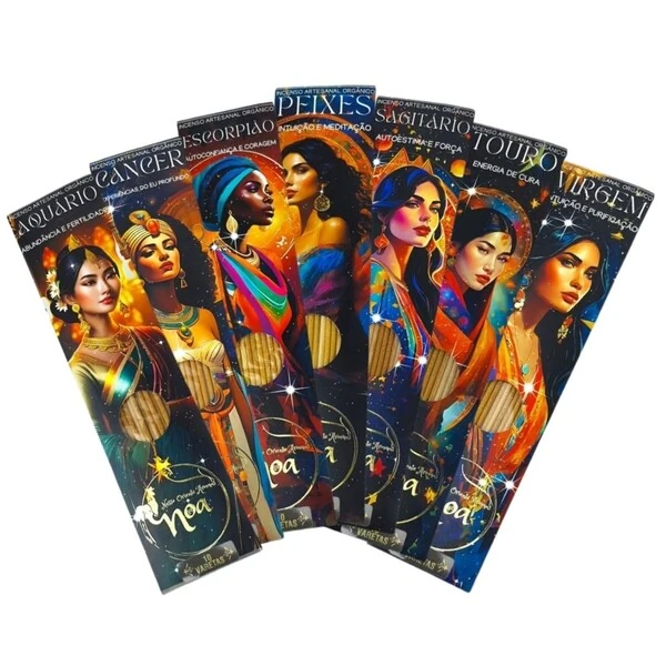 Incenso Orgânico Signos NOA - Natural e vegano com óleos essenciais